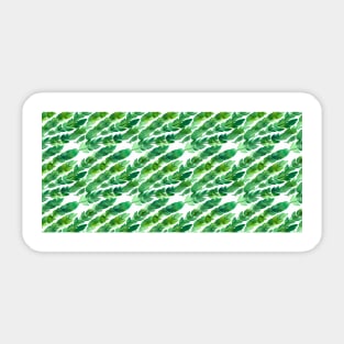 Watercolor Leaves Pattern Sticker